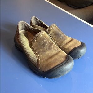 Keen Women’s Brown Leather Slip-On Shoes